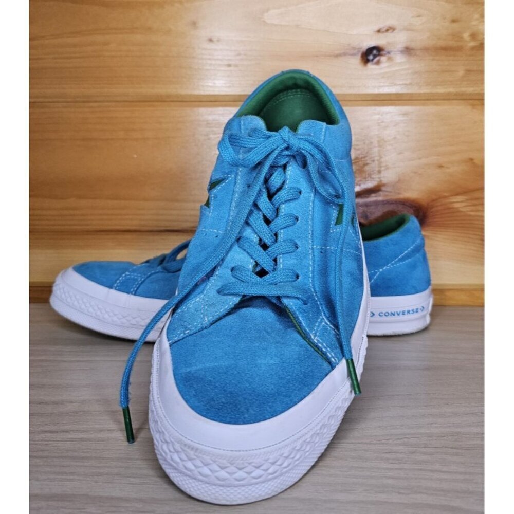 Converse One Star Low Top Pinstripe Unisex Size Men’s 10 Women’s 12 Green Teal